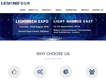 Tablet Screenshot of leyondlighting.com
